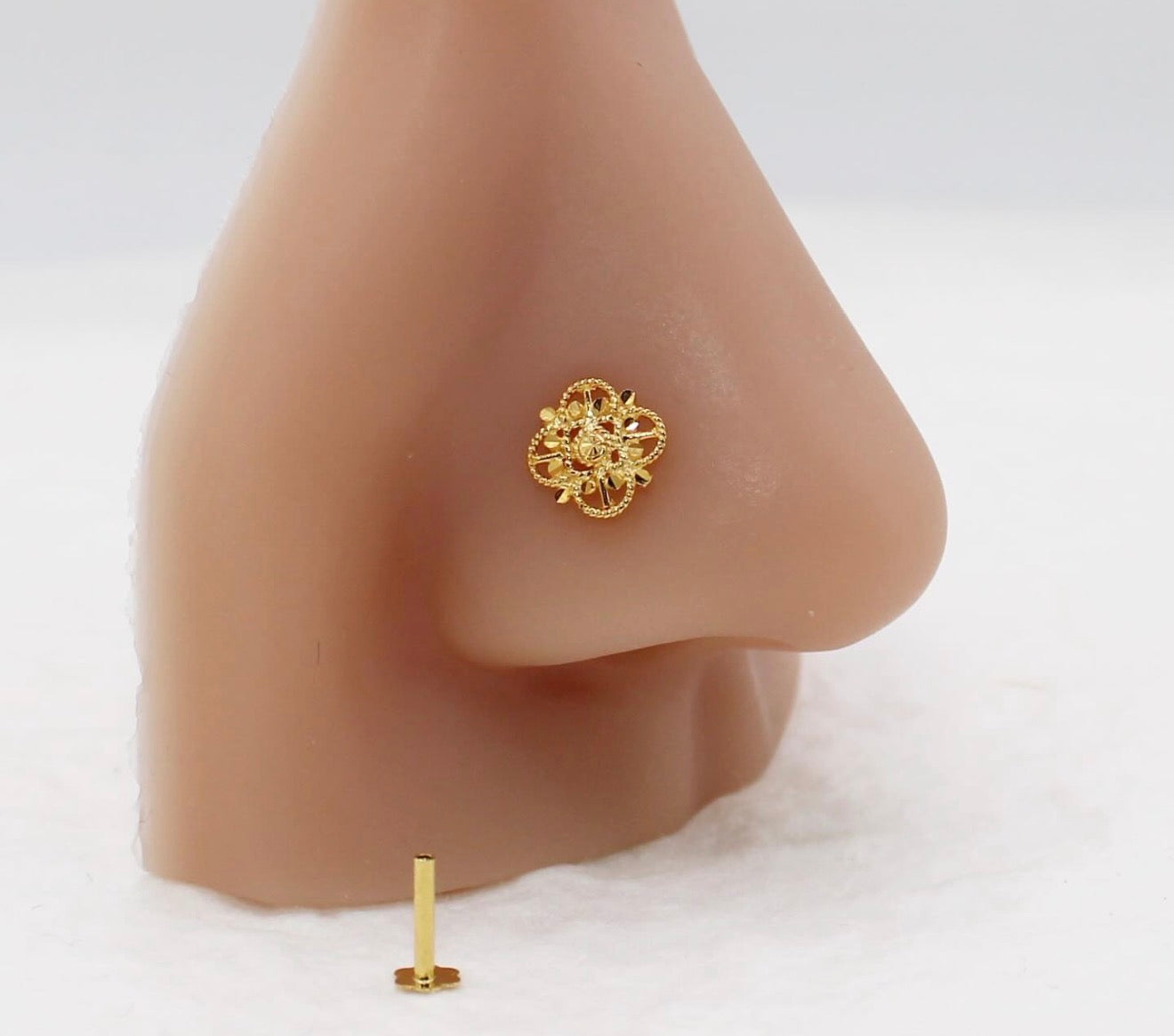 Square Filigree Stud