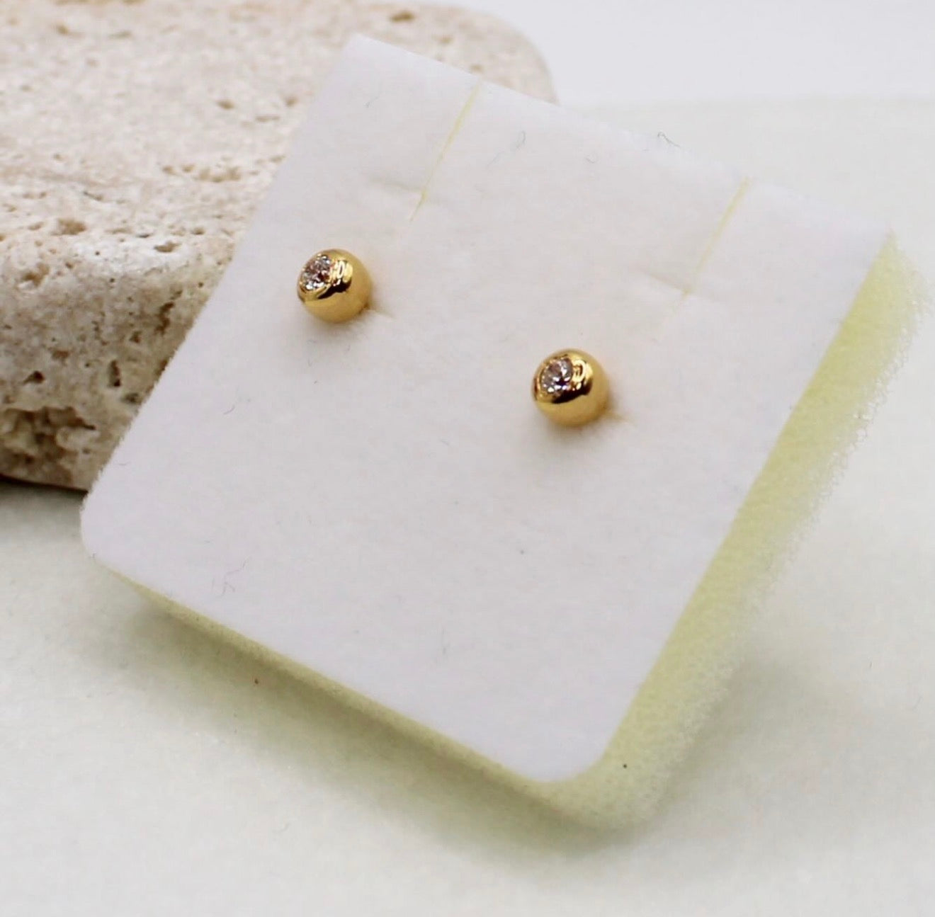 Small Chunky Ball Studs | 18carat