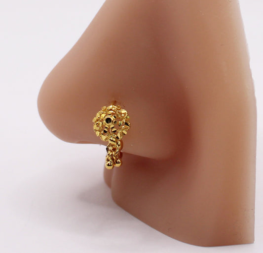 Dangly Flower Hoop | 9mm