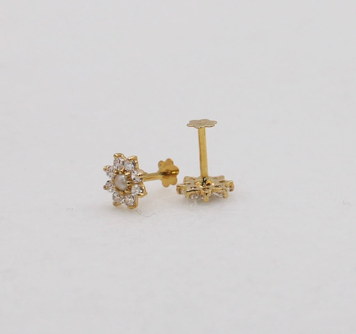Flower Pearl Studs