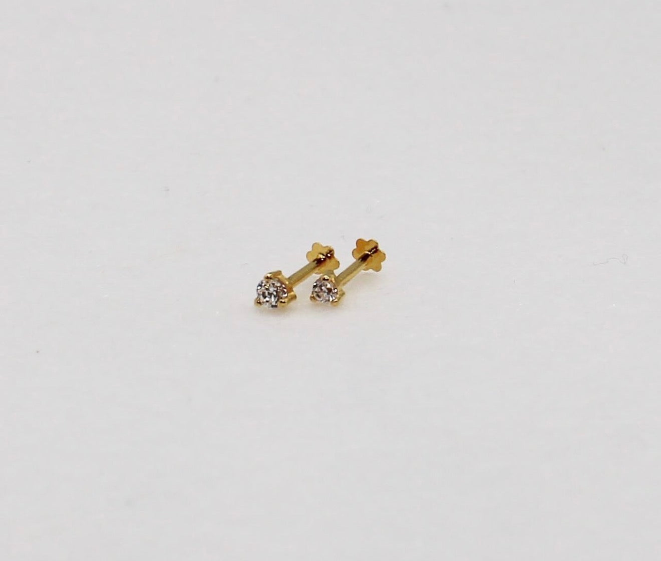 Triangular Diamanté Studs | 18carat