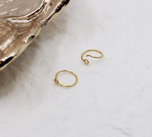 Super Dainty Minimal Hoops