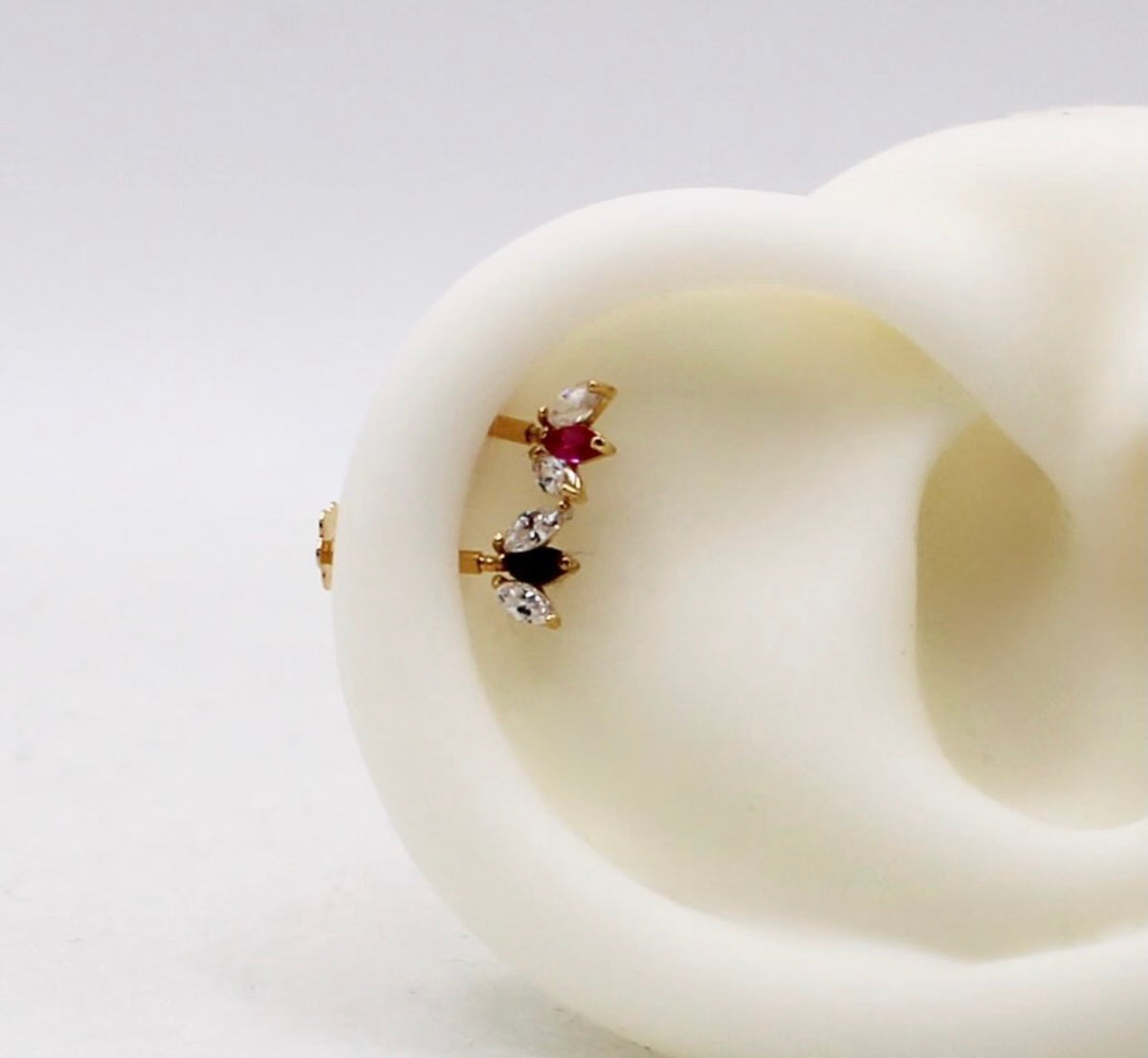 Super Mini Tulip Stud | vertical helix piercing