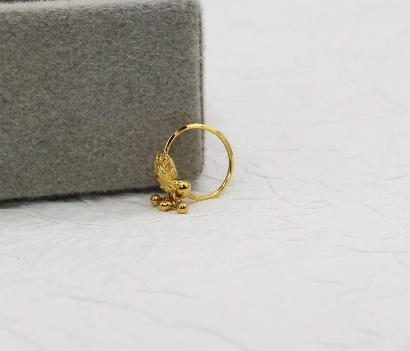 Dangly Floral Hoop | 9mm
