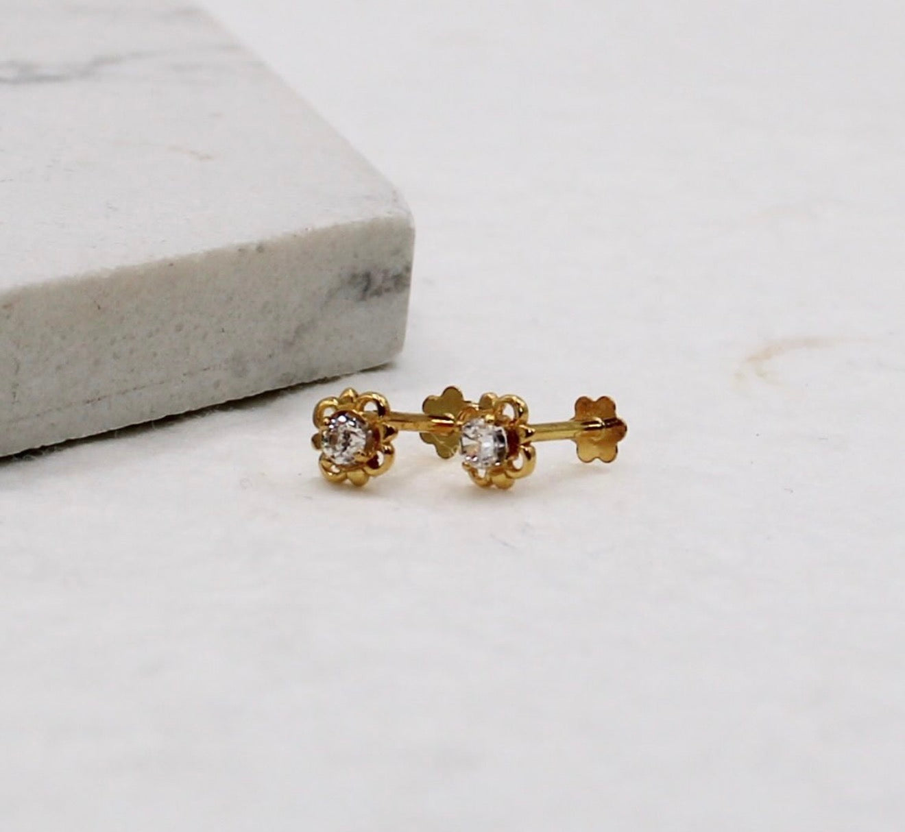Delicate Flower Studs