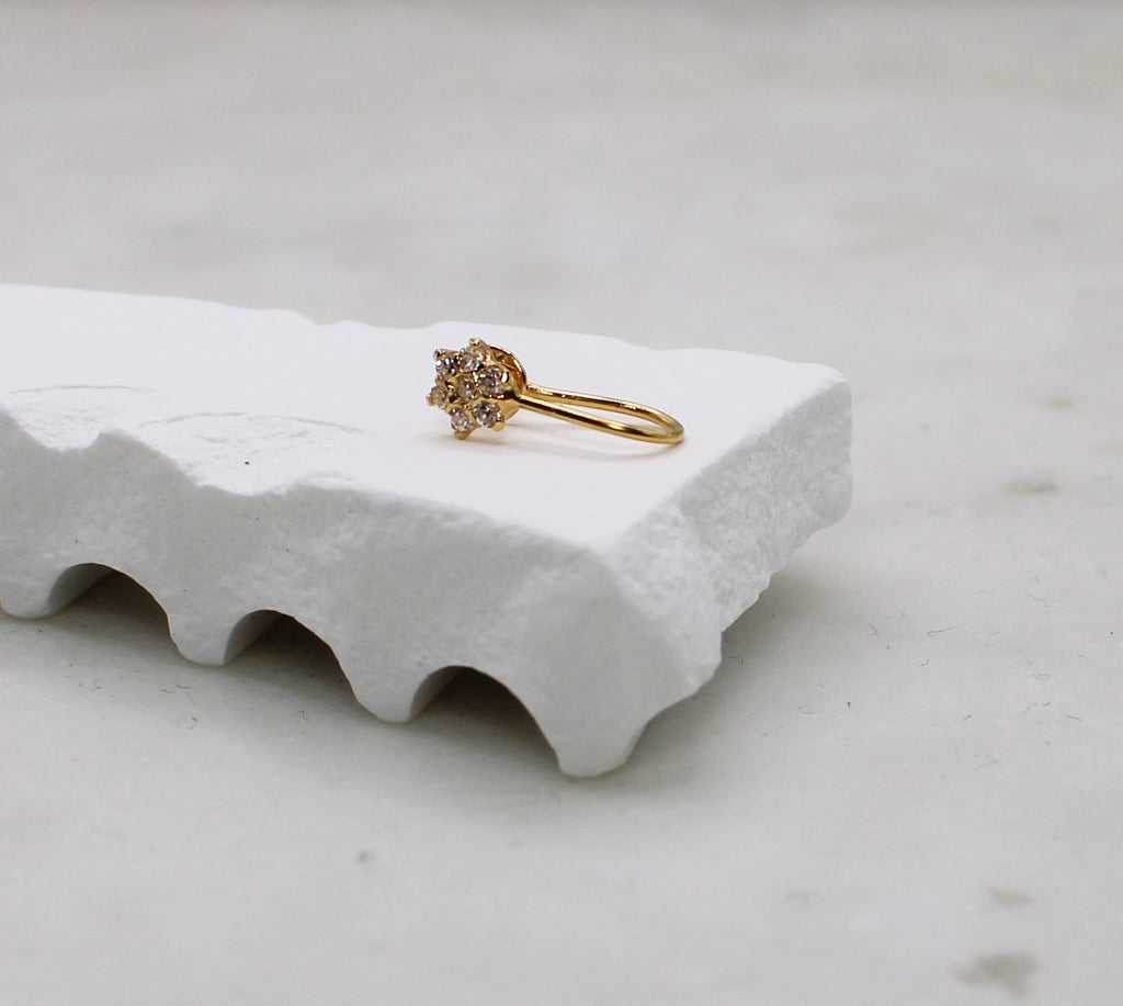 No-pierce Flower Nose Stud