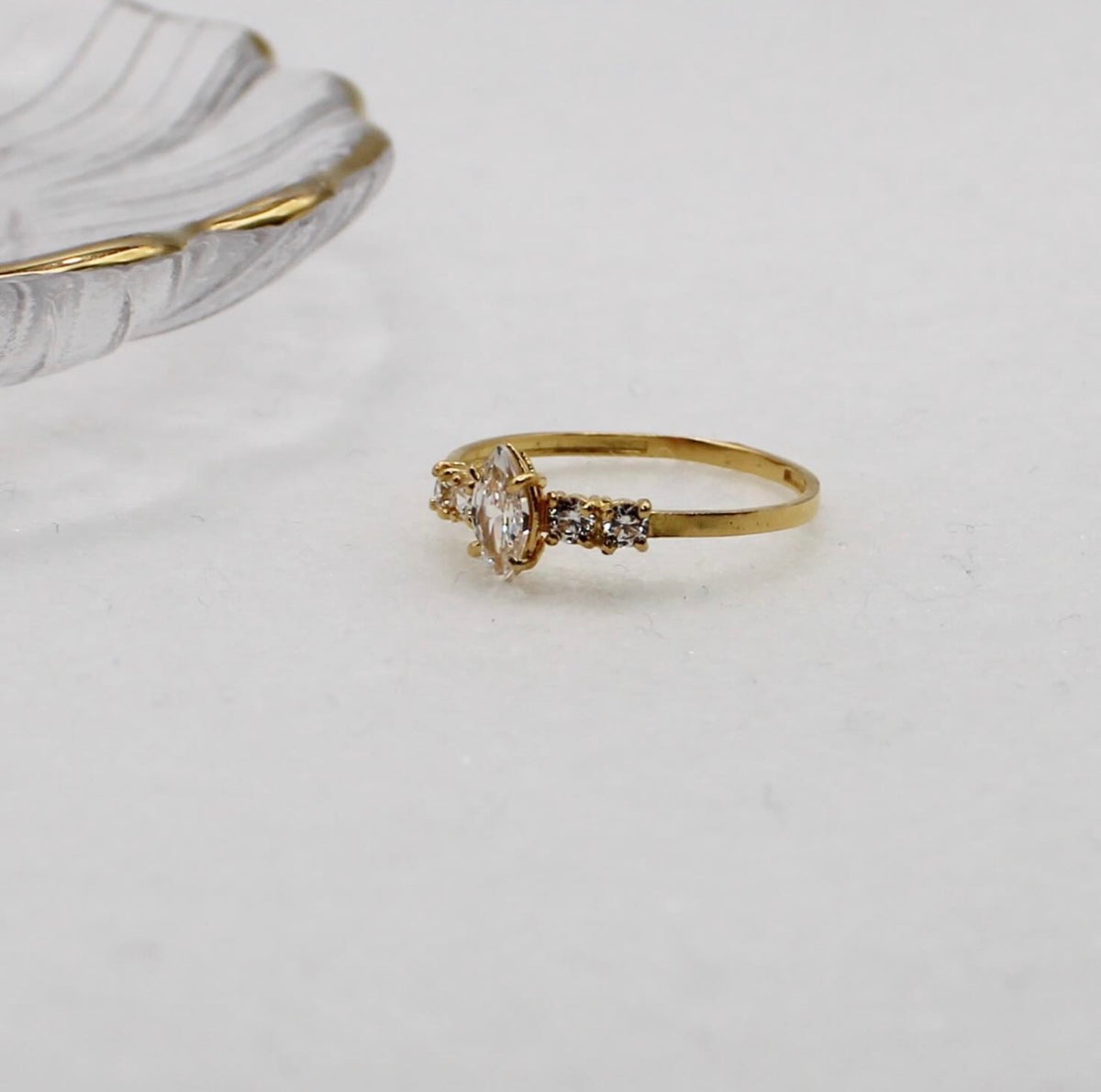 Sparkly Marquise Ring | Size N