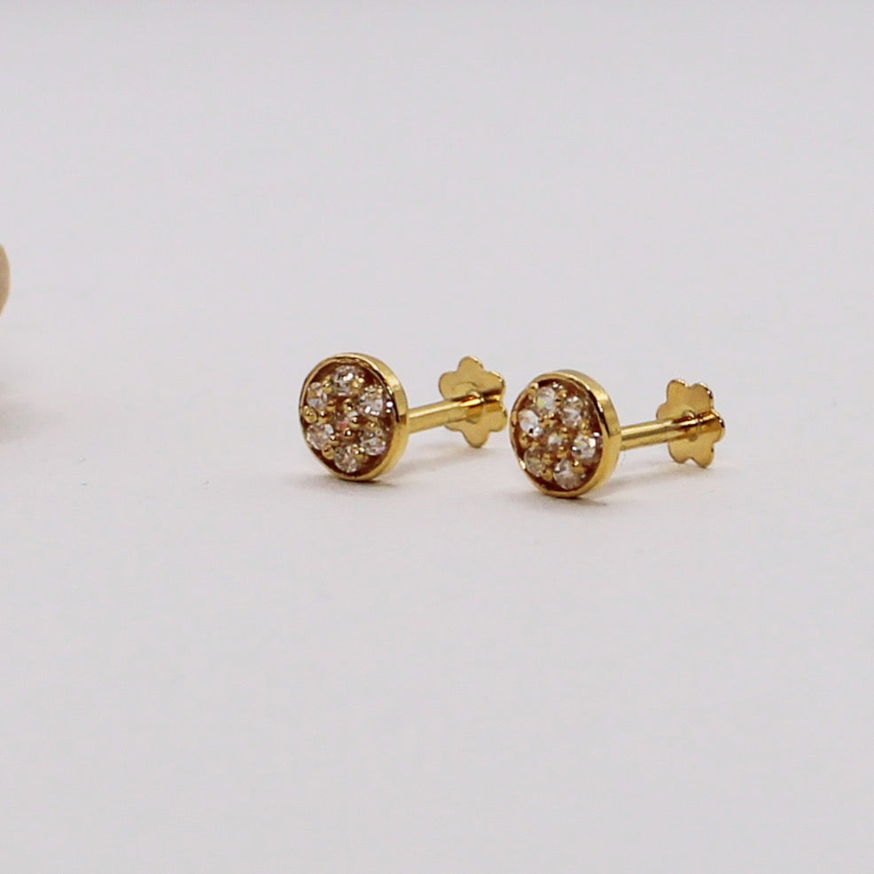 Gold Rim Studs