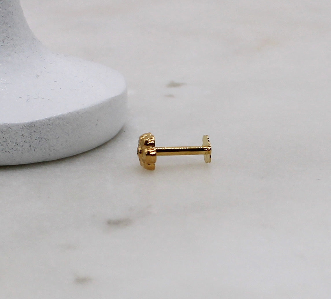 4mm Flower Stud