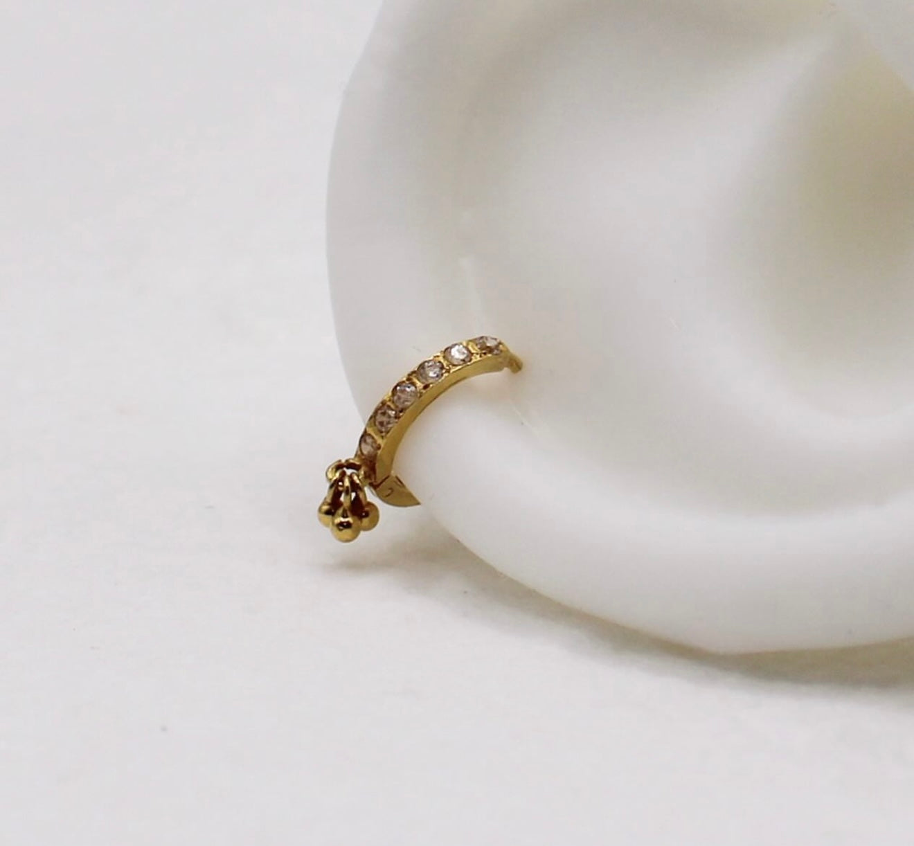 Clean Finish Dangly Hoop