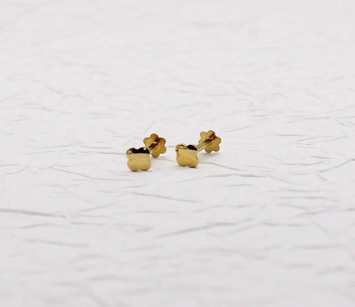 Super Tiny Clover Studs | 3mm