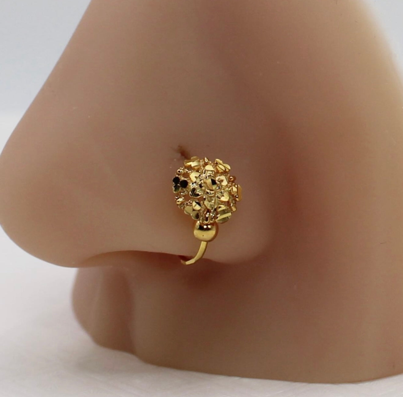 Round Stud Hoop