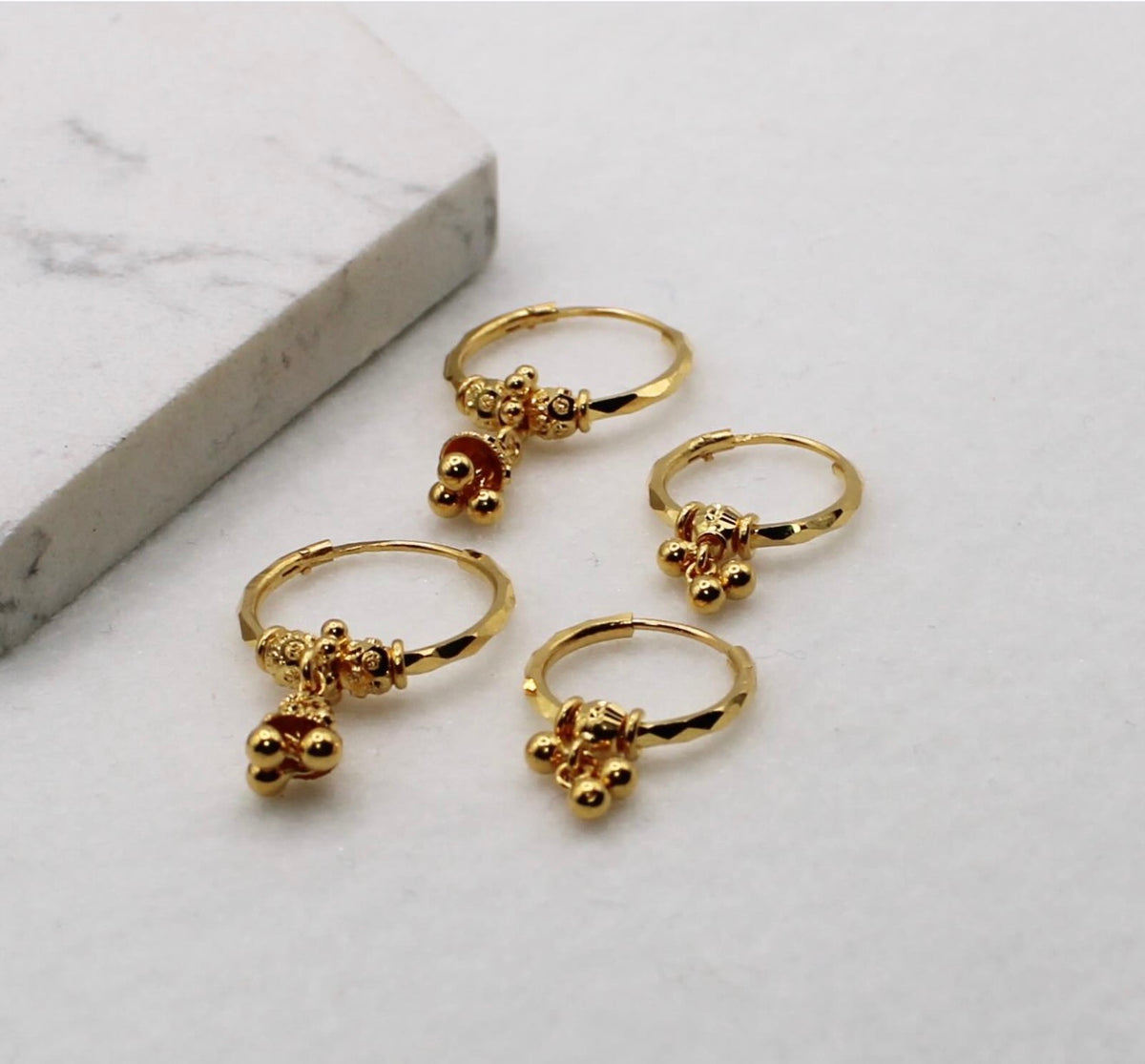 Dangly Hoop Earrings | 22carat