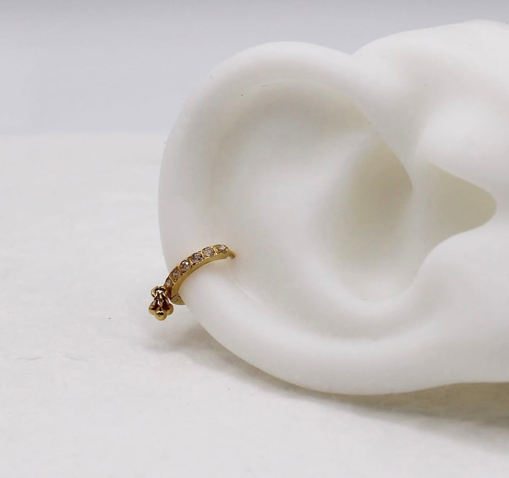 Clean Finish Dangly Hoop