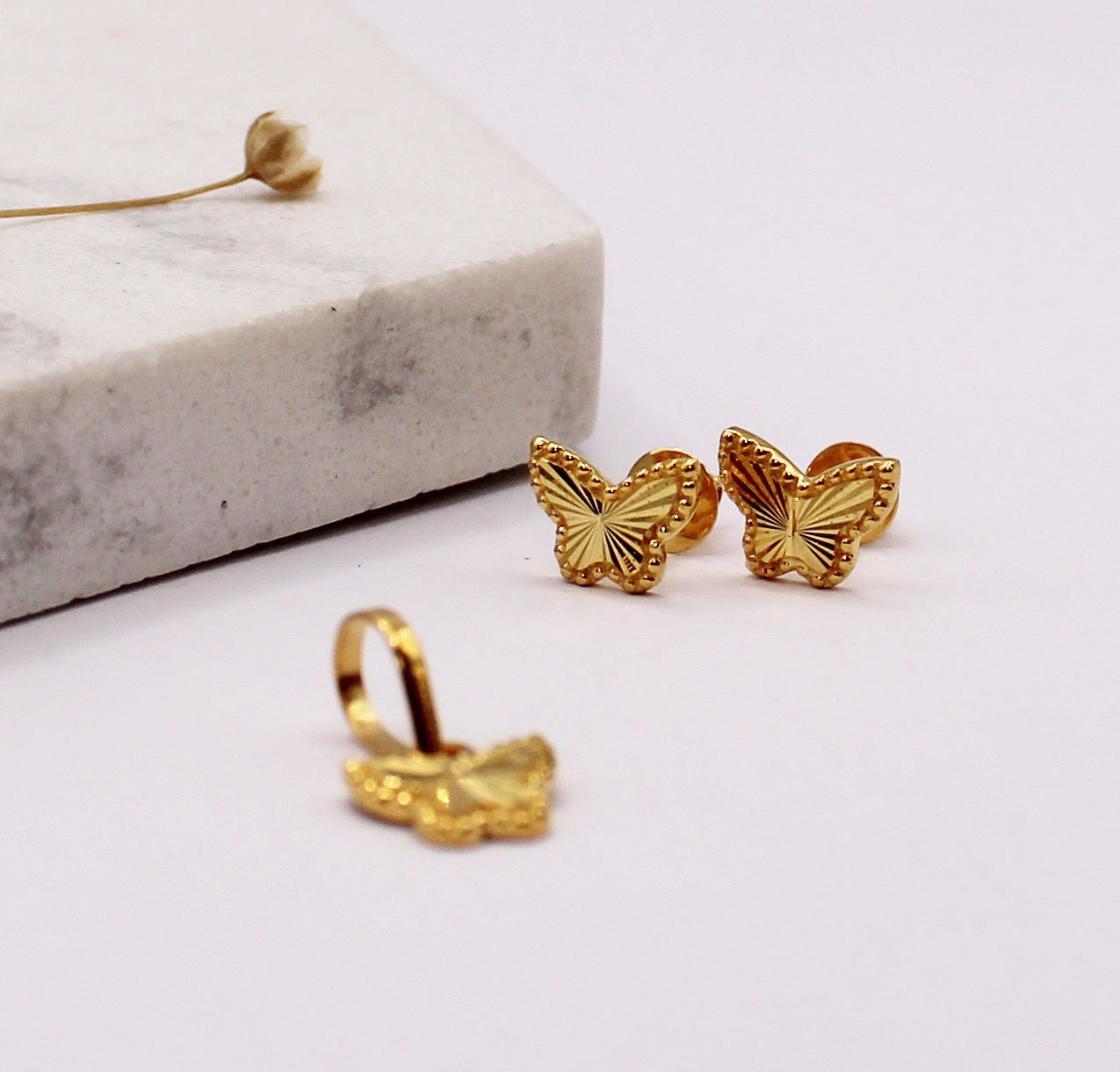 Super-mini Butterfly Pendant Set