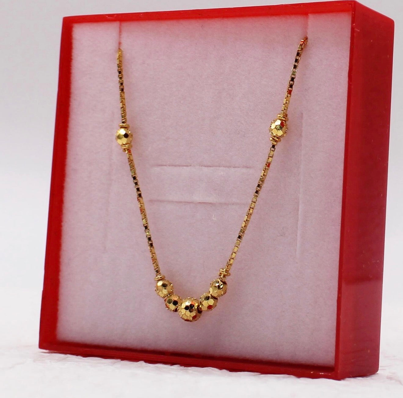 Dainty Beaded Necklace | 22carat