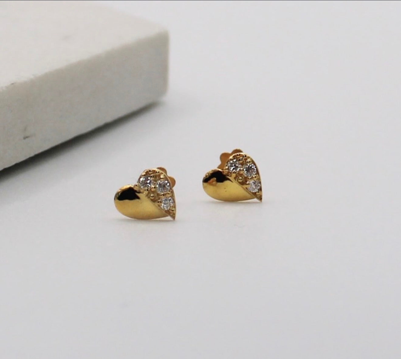 Celeste Heart Studs | 18carat
