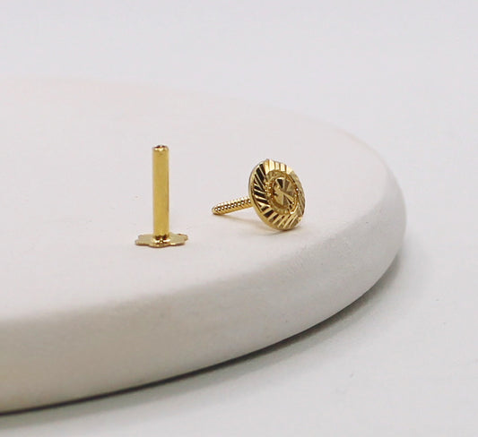 Flat Gold Stud