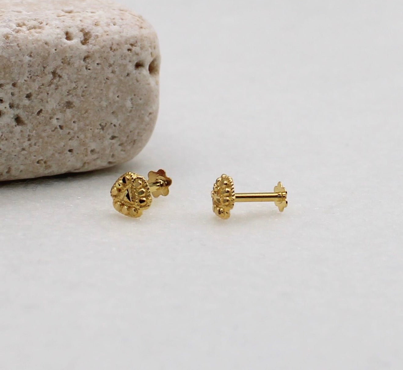 Small Golden Studs | 18carat