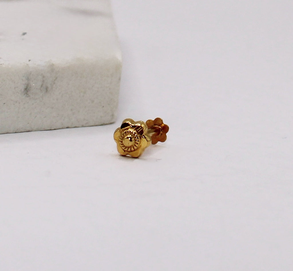 Gold Flower Stud