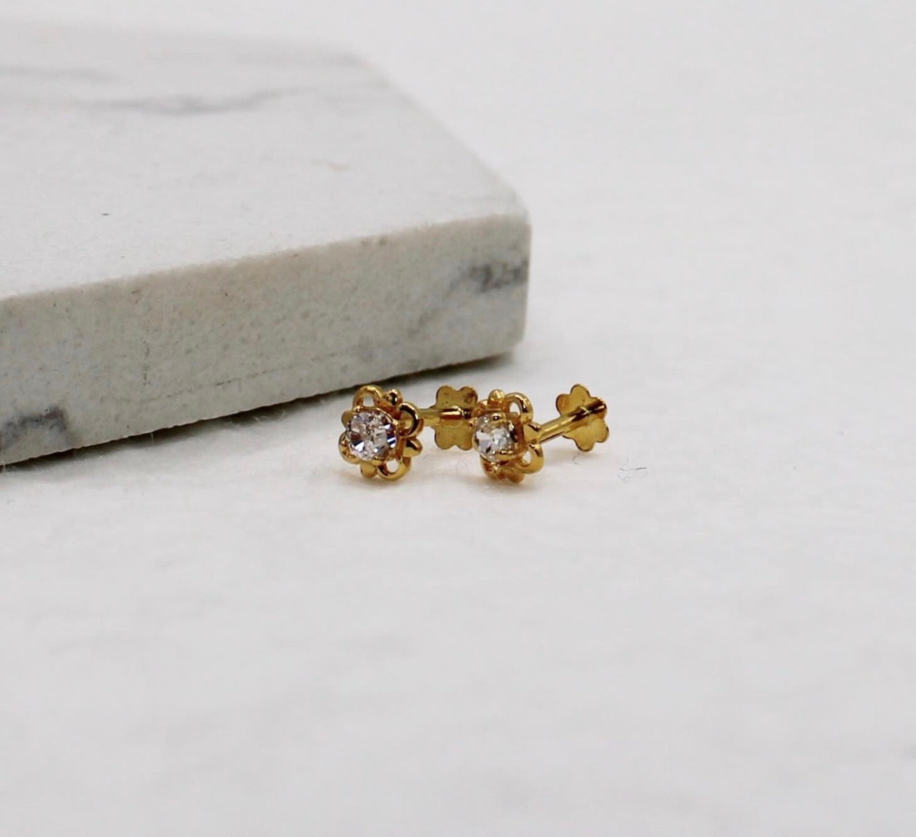 Delicate Flower Studs