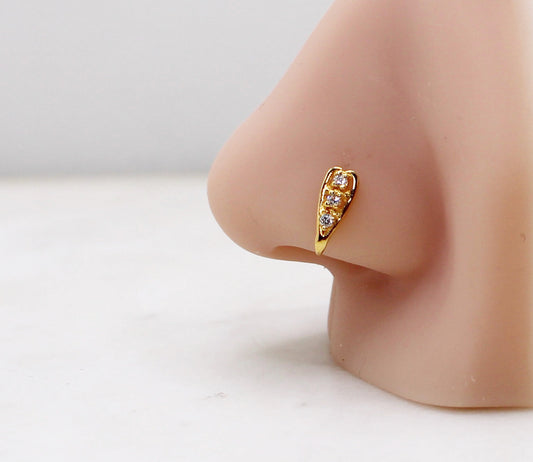 Long Diamanté Stud