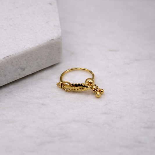 Auric Twist Dangly Hoop | 9mm