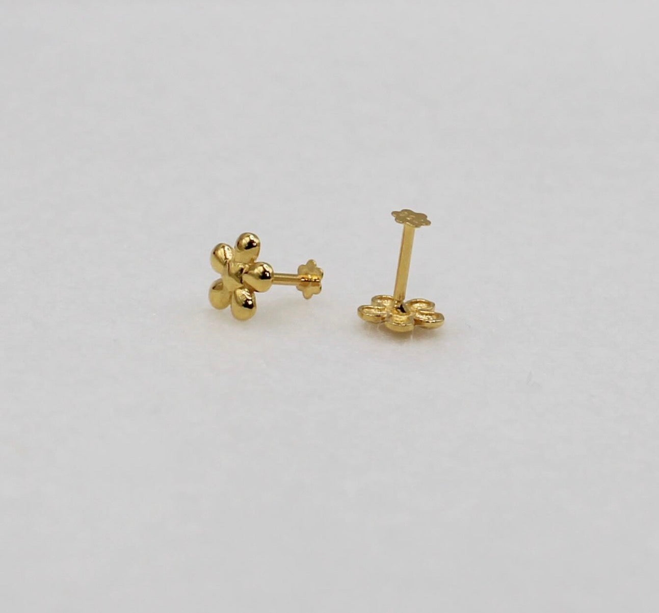Gold Flower Studs