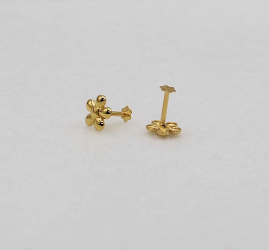 Gold Flower Studs