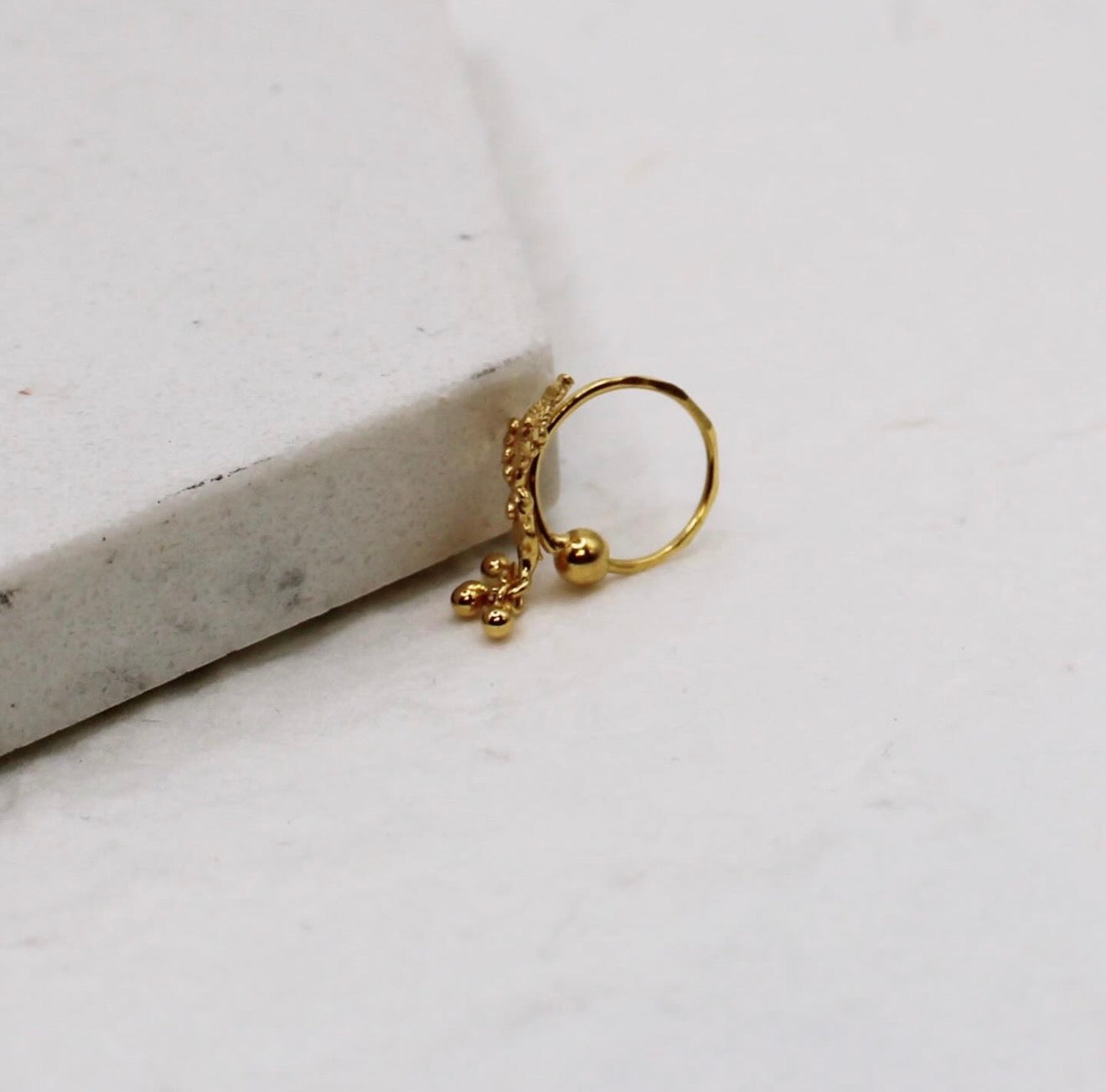 Gold Traditional Dangly Hoop | 9mm