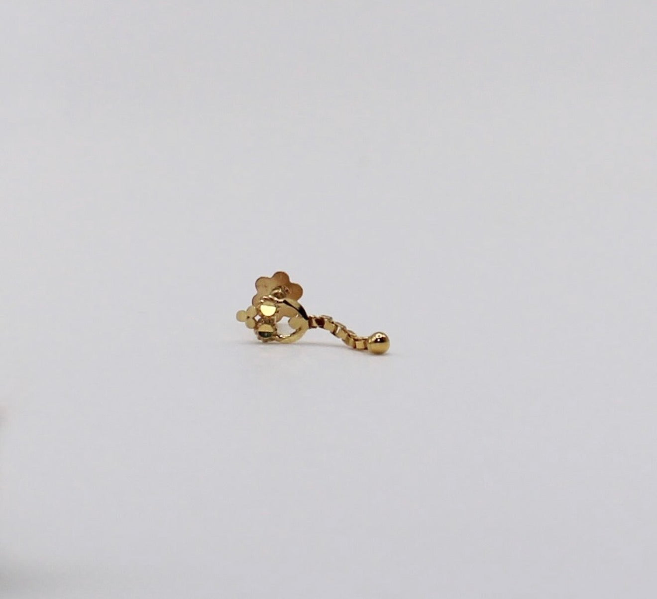 Dainty Chain Stud | 14carat