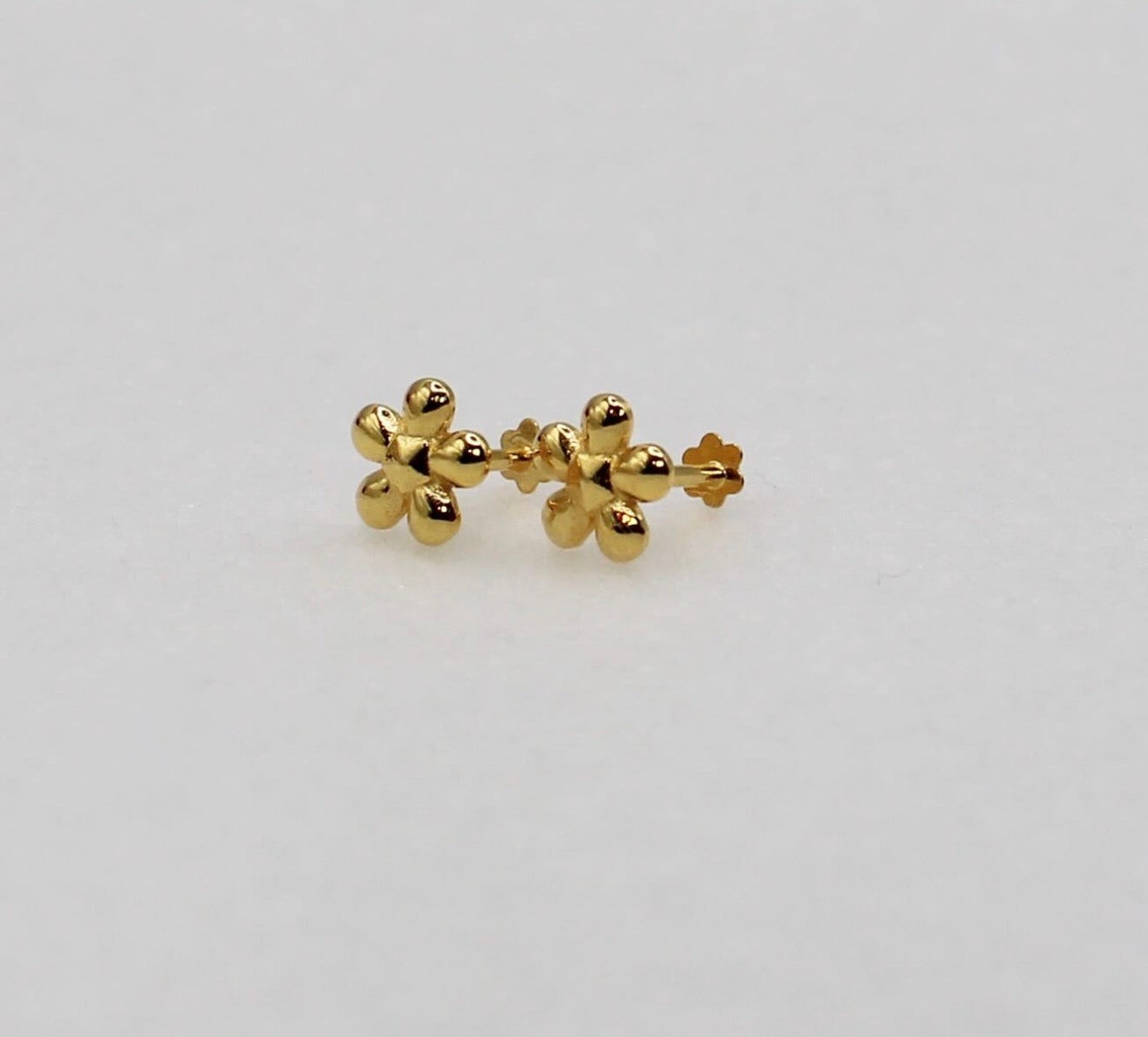 Gold Flower Studs