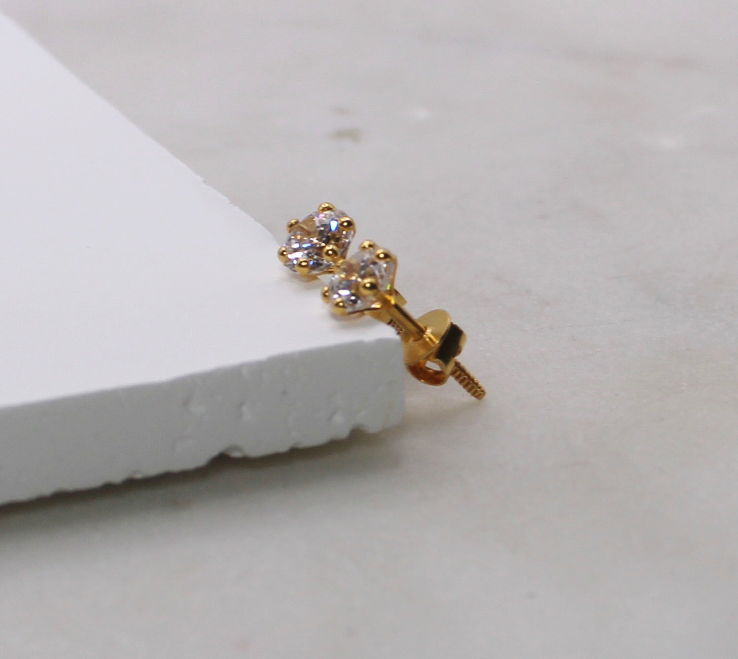 Cushioned Cubic Zirconia Studs | 5mm