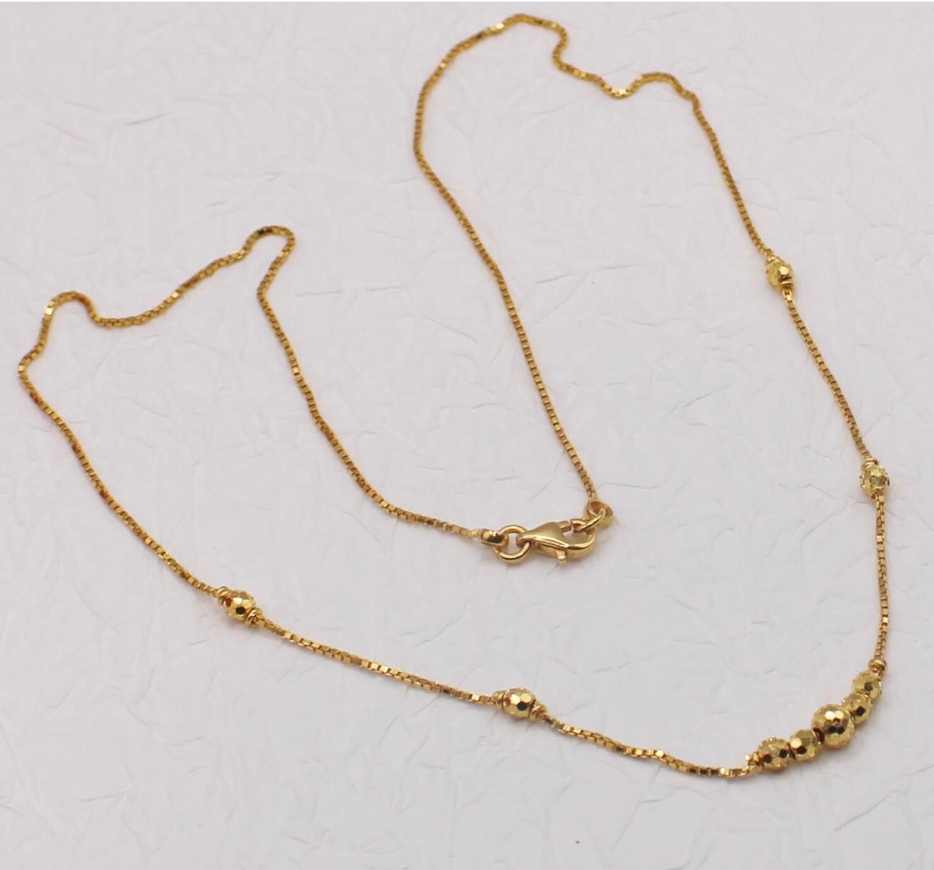 Dainty Beaded Necklace | 22carat