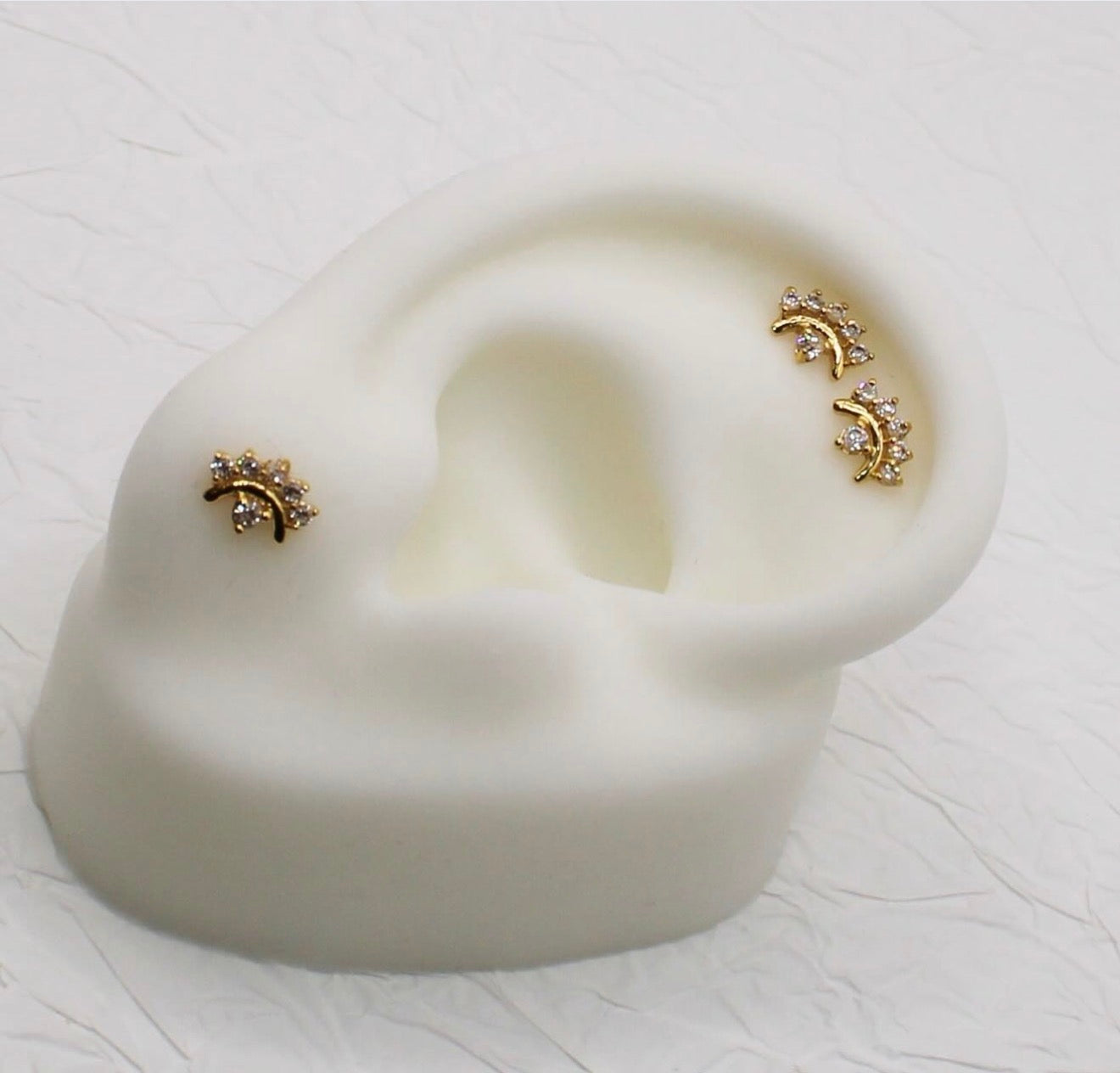 Sparkly Arc Stud