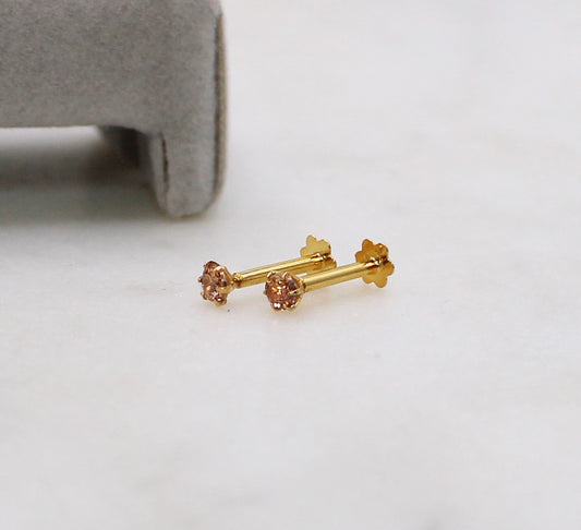 Brown-gold Studs