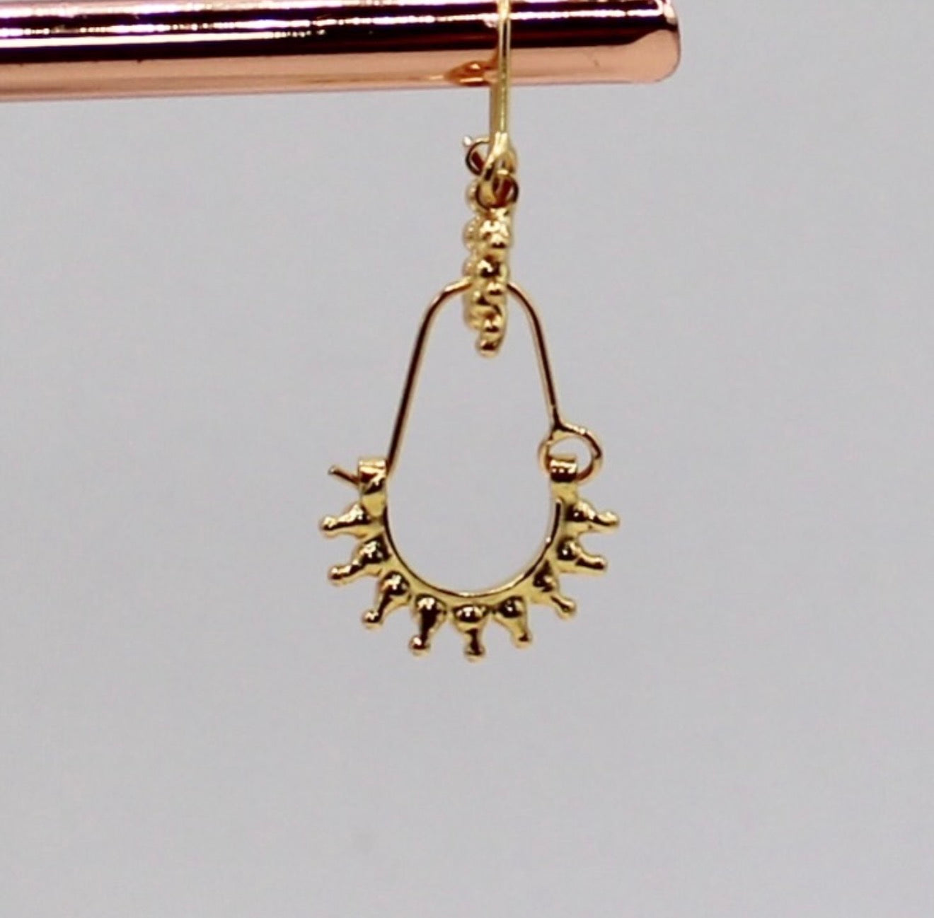 Mini Sunburst Hoops
