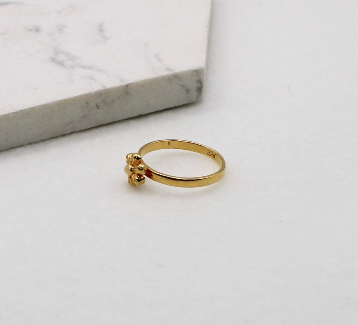 Simple Flower Ring | Size K 1/2