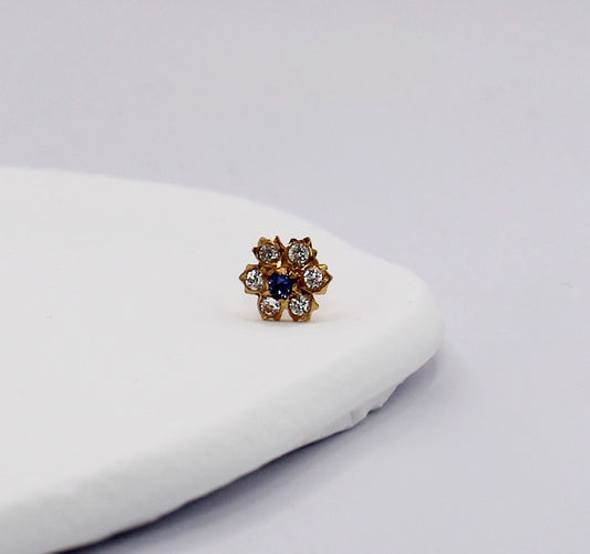 Purpley-blue Stud | 22carat