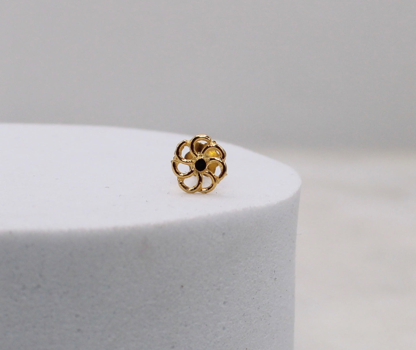 Filigree Flower Stud