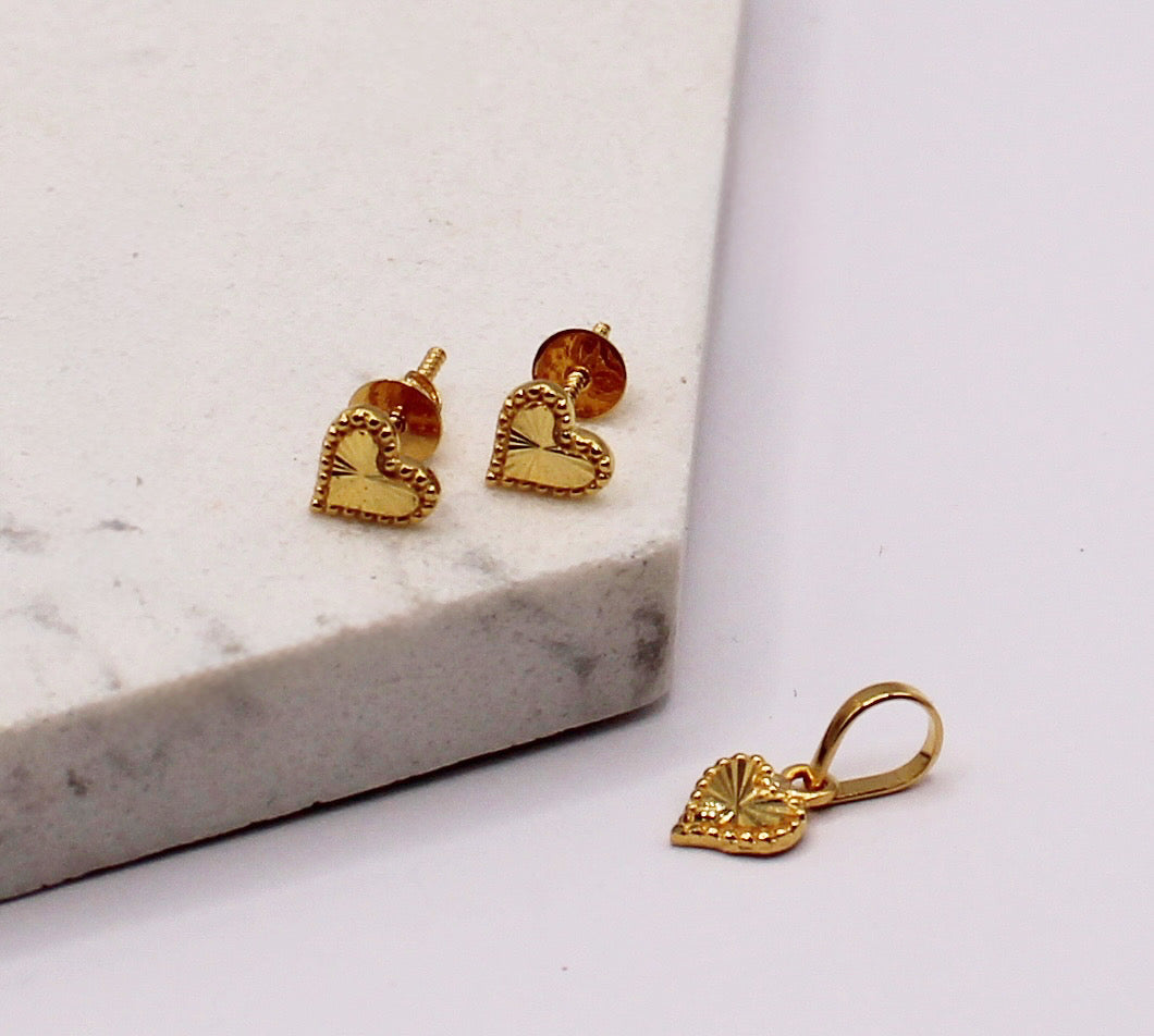 Super-mini Heart Pendant Set