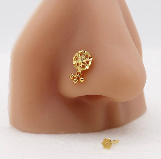 Detailed Drop Stud | 18carat