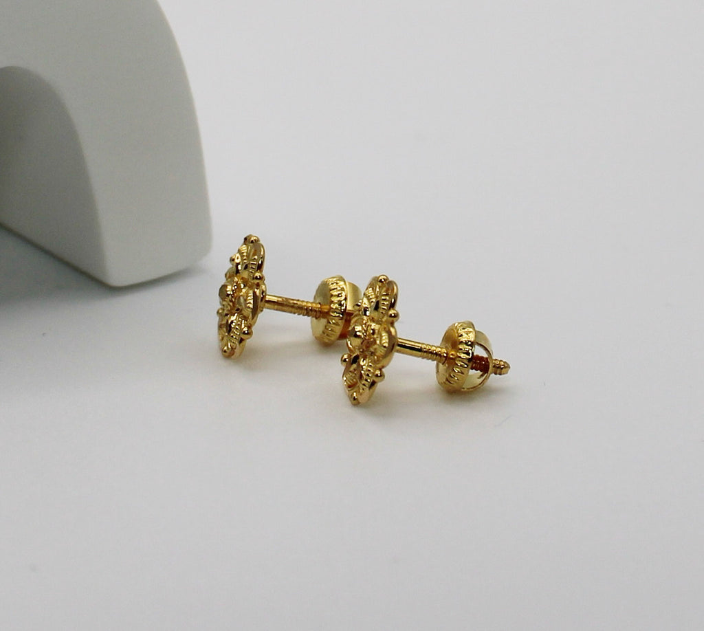 22carat Flowery Studs