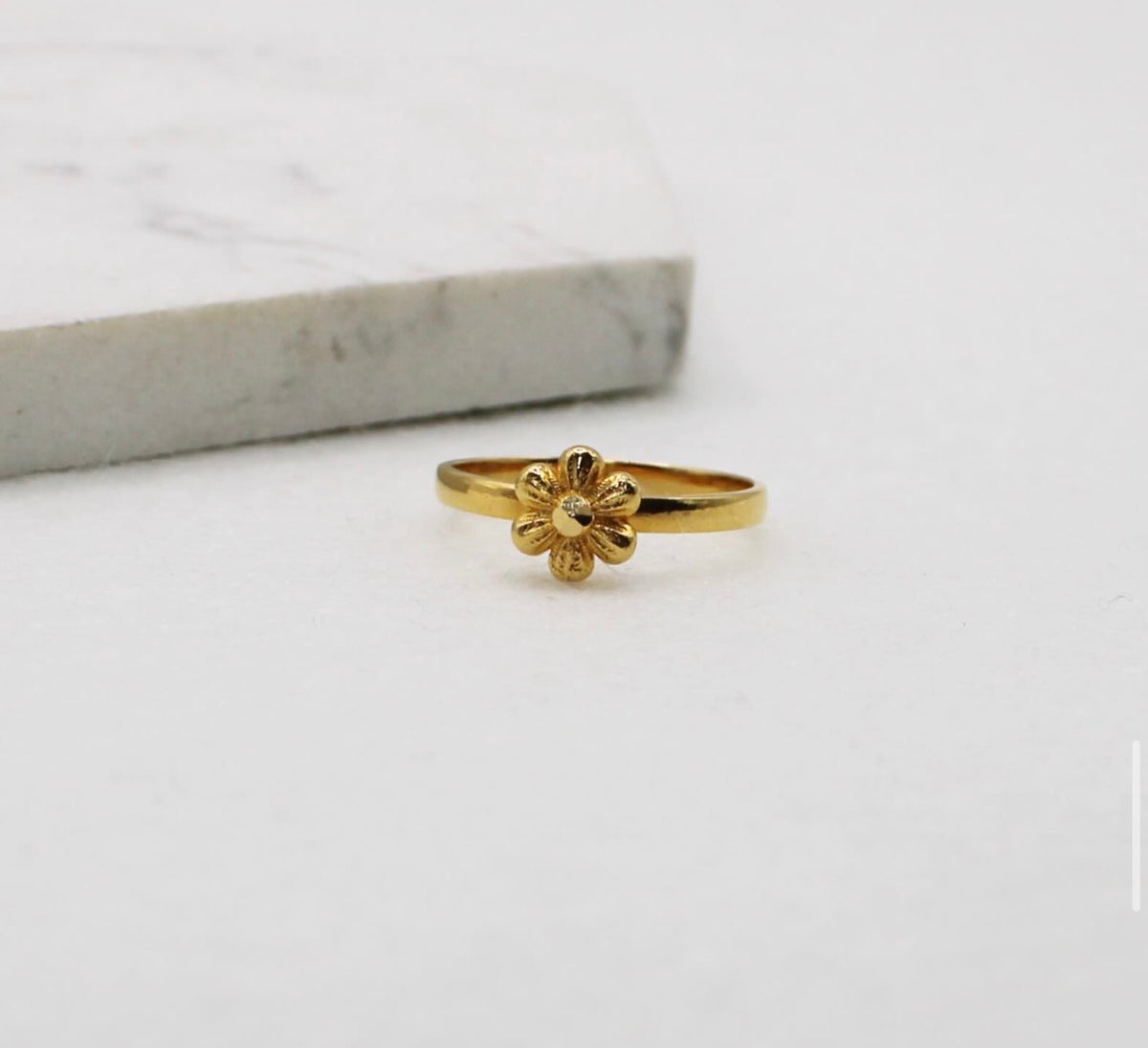 Simple Flower Ring | Size K 1/2