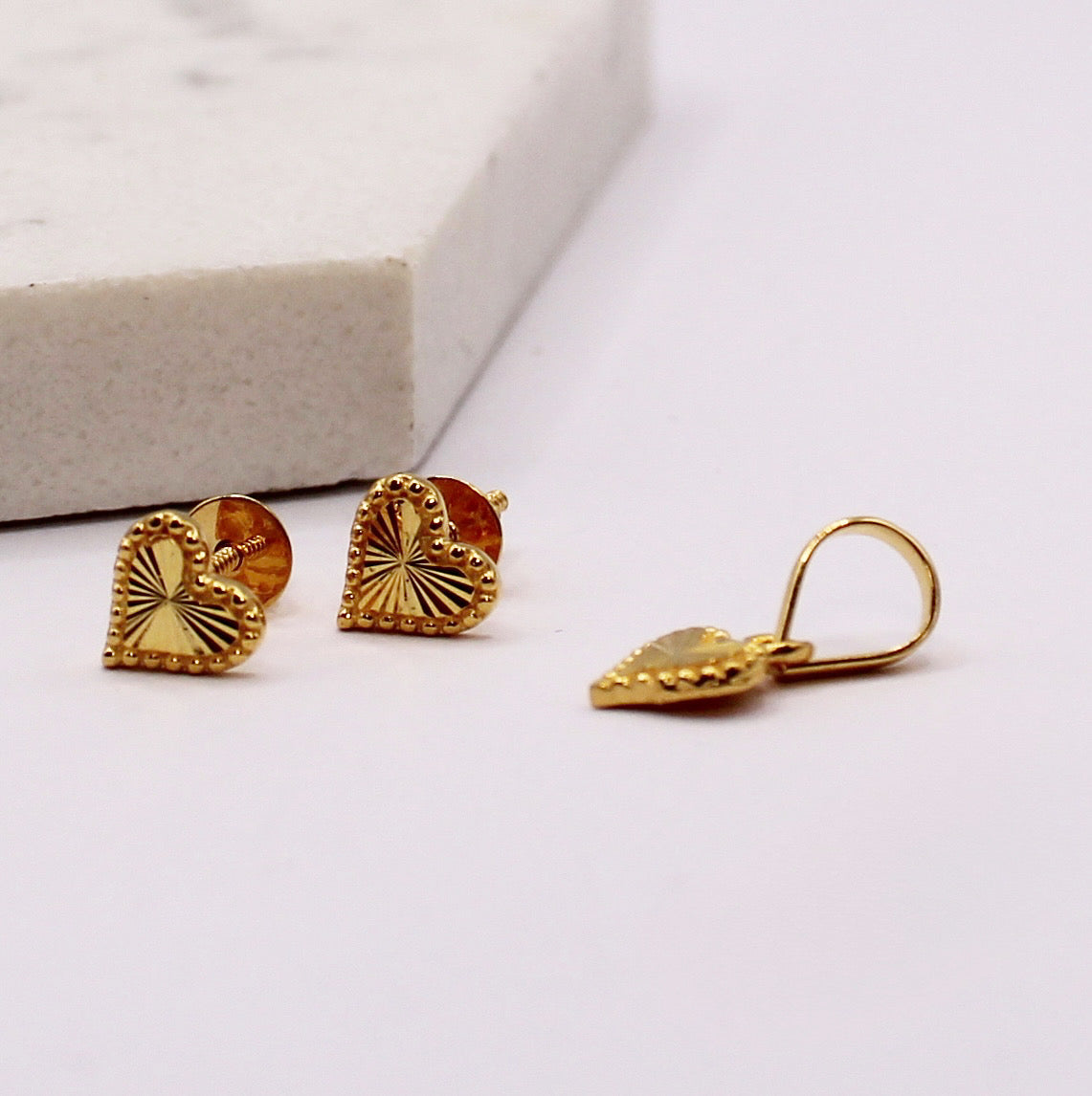 Super-mini Heart Pendant Set