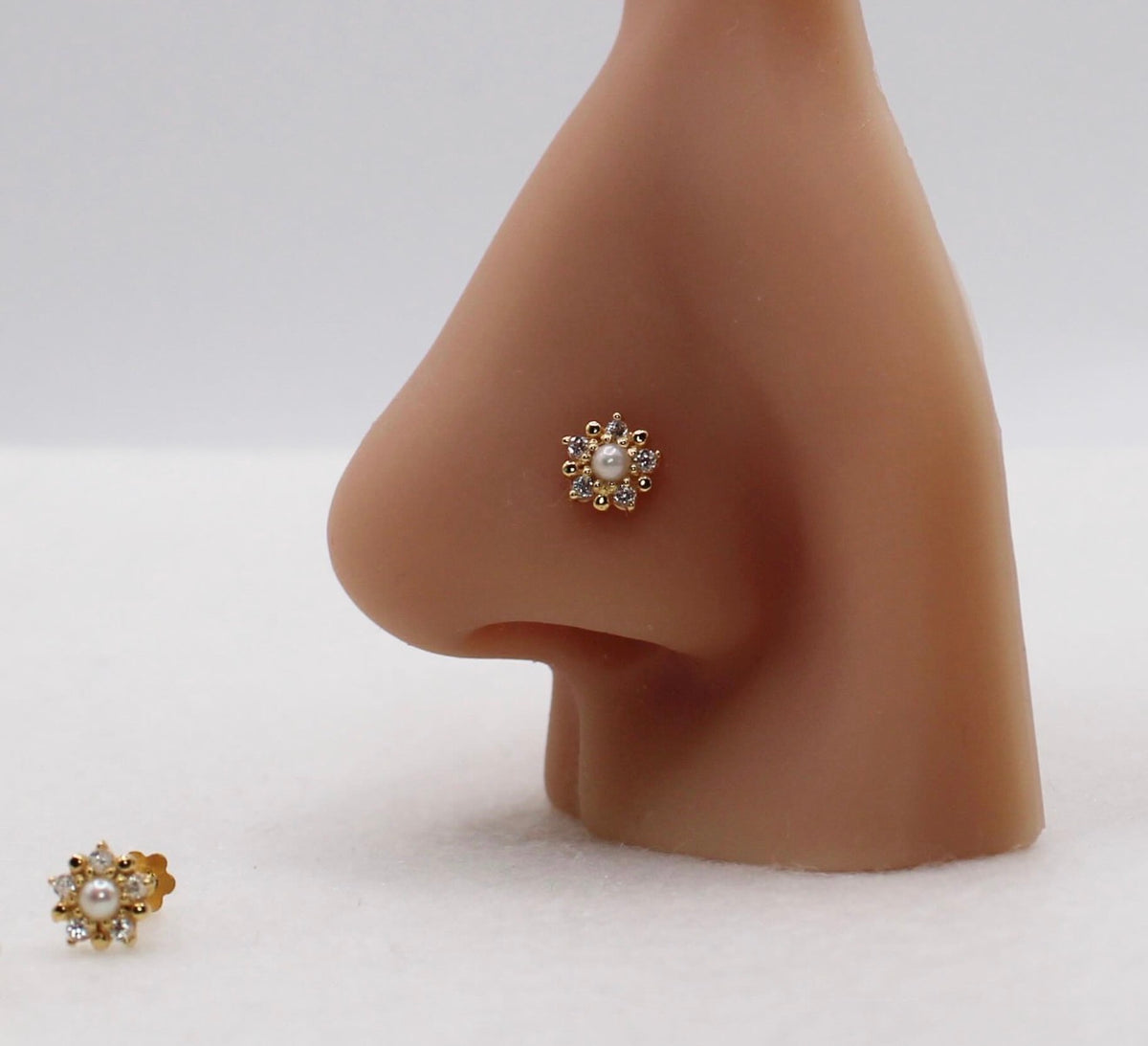 Sparkly Pearl Studs
