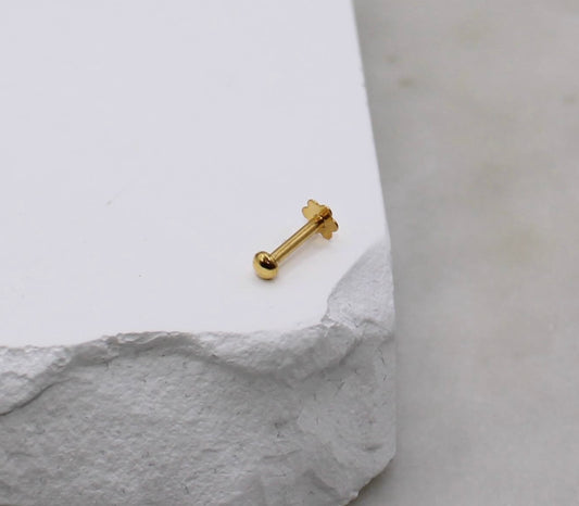 Tiny Plain Stud (single piece)