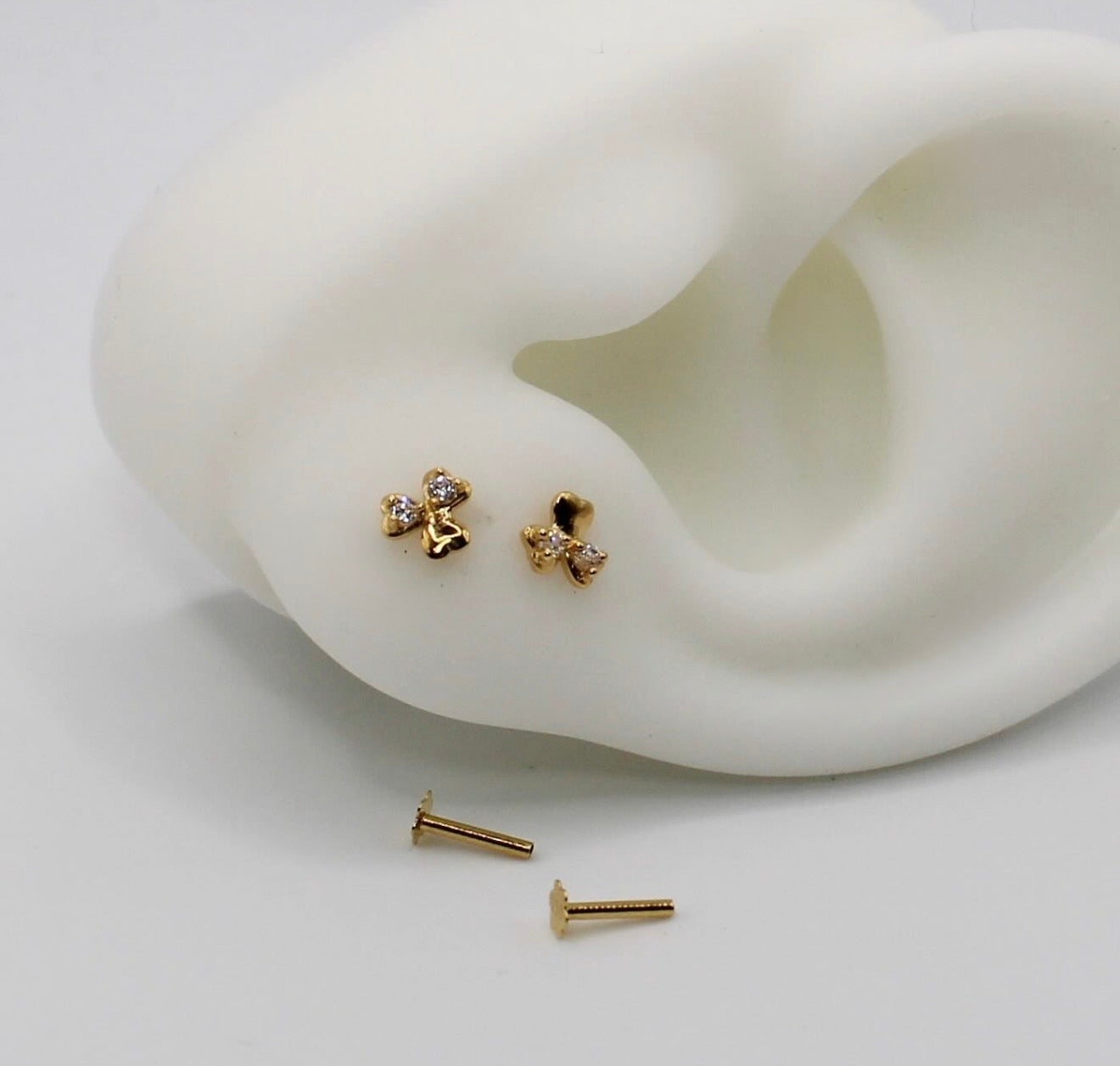 Triple Heart Stud | Single Piece