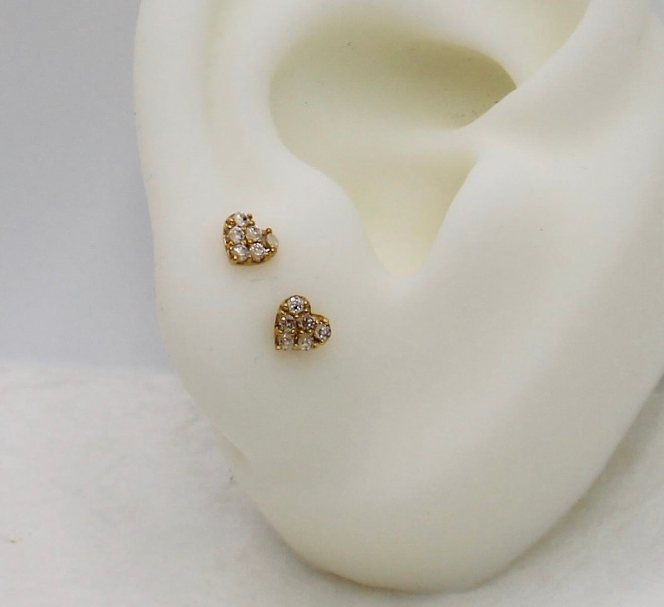 Small Heart Studs | 4mm
