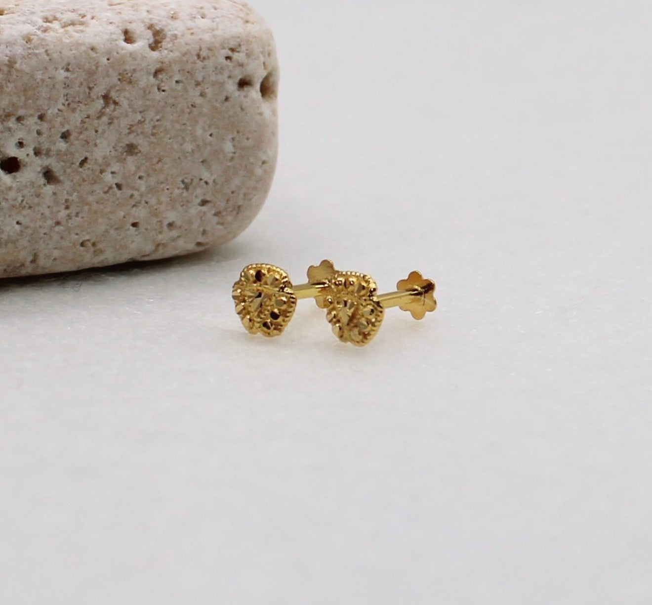 Small Golden Studs | 18carat